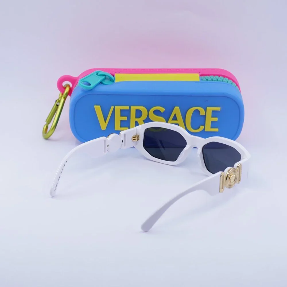 Versace Kids VK4429U 314/87 Geometric Sunglasses - White/Dark Grey